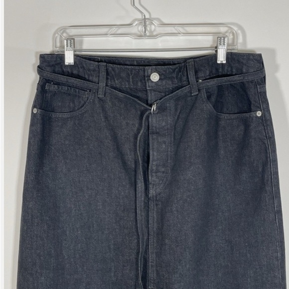 Banana Republic women’s Black Denim western costal cowgirl Maxi Skirt - Picture 7 of 8